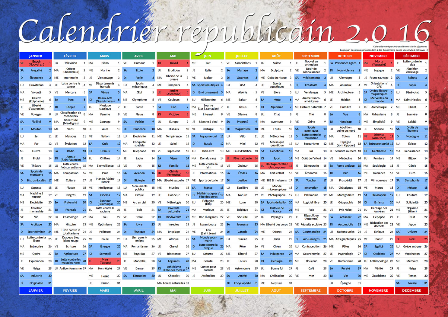 Home - Le calendrier républicain 2.0 16